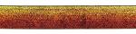 Glam Stripes - unelastisch 1,5 cm - gold/rot Farbverlauf Lurex